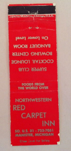 Striketown (Red Carpet Inn) - Matchbook